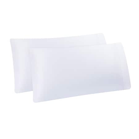 Monarch Brands Aston & Arden Tencel Pillowcase Standard, White, 2PK P-SS-SP-400-WH